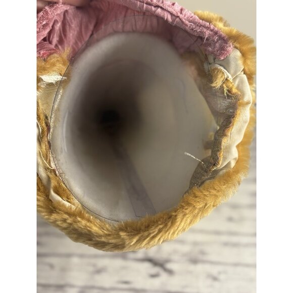 Vintage Kmart Pink Christmas Santa Holiday Centerpiece/ Tree Topper / Decor 13” - Picture 10 of 13